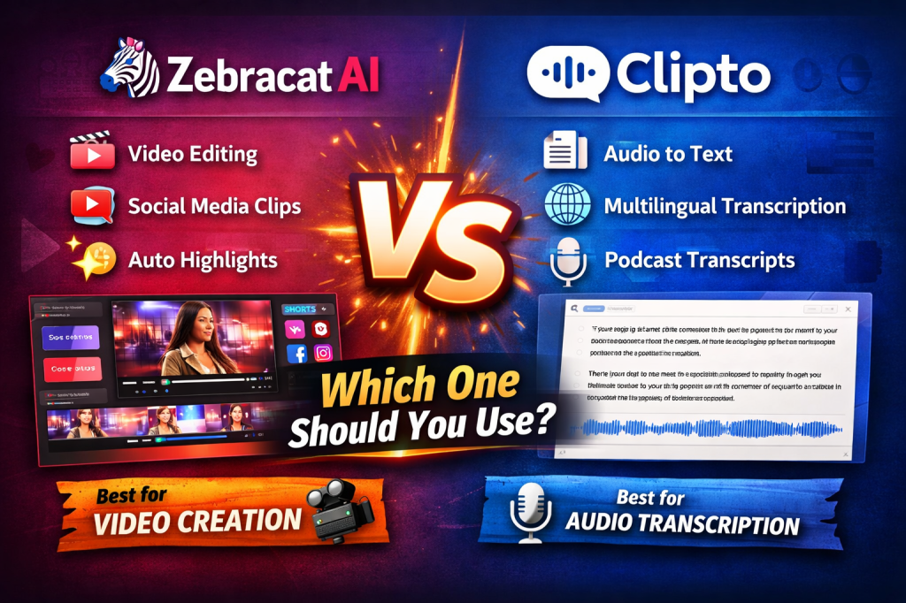 Zebracat AI vs Clipto: Which One Should You&nbsp;Use?