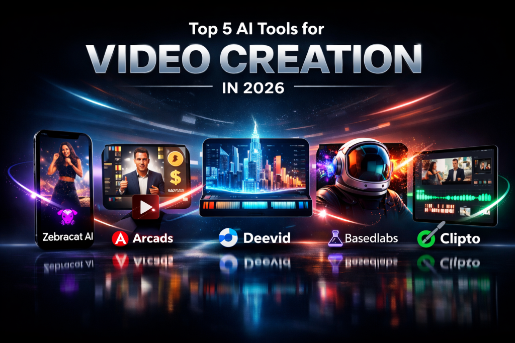 🎬 Top 5 AI Tools for Video Creation in&nbsp;2026