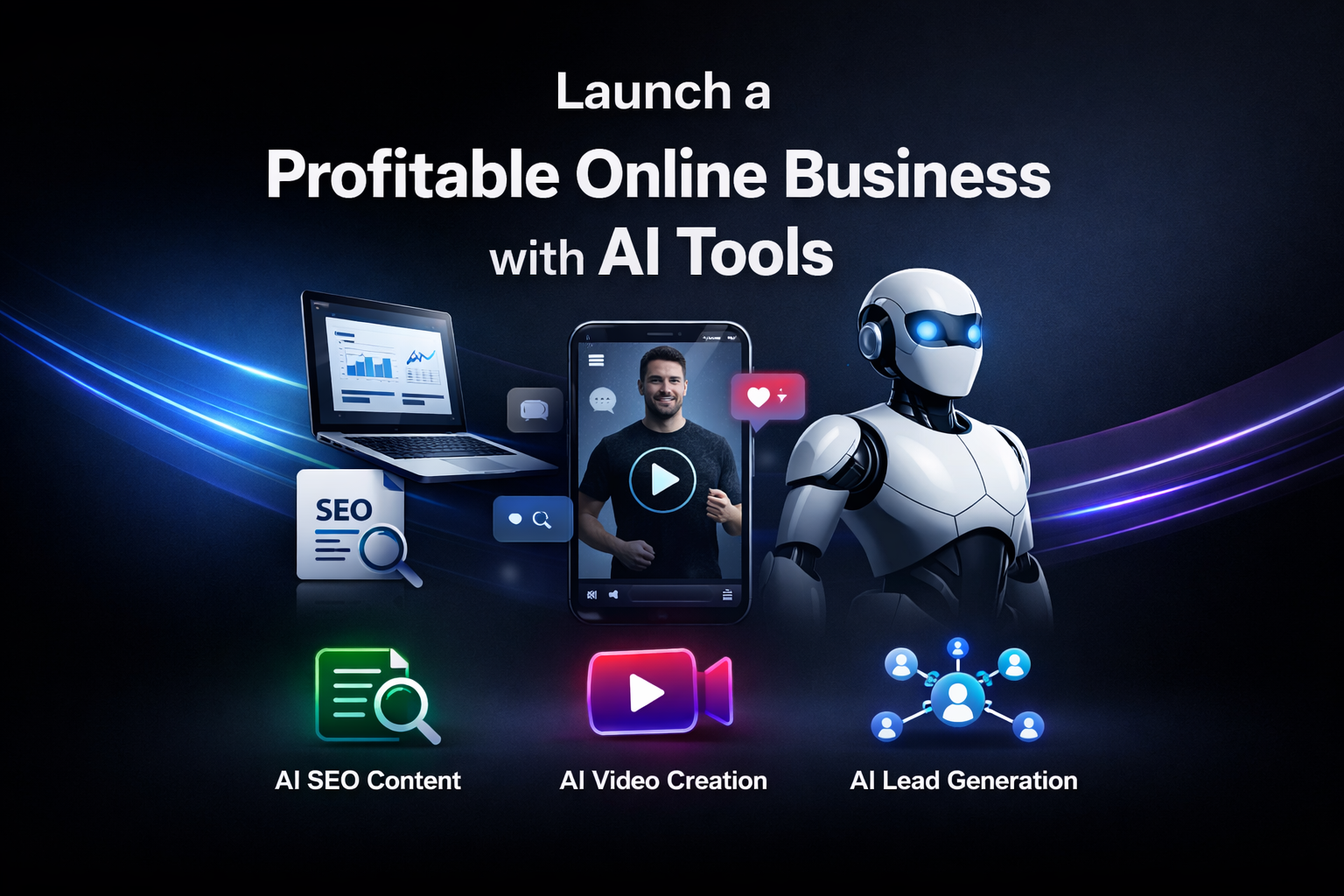 How to Use AI Tools to Launch a Profitable Online Business Faster