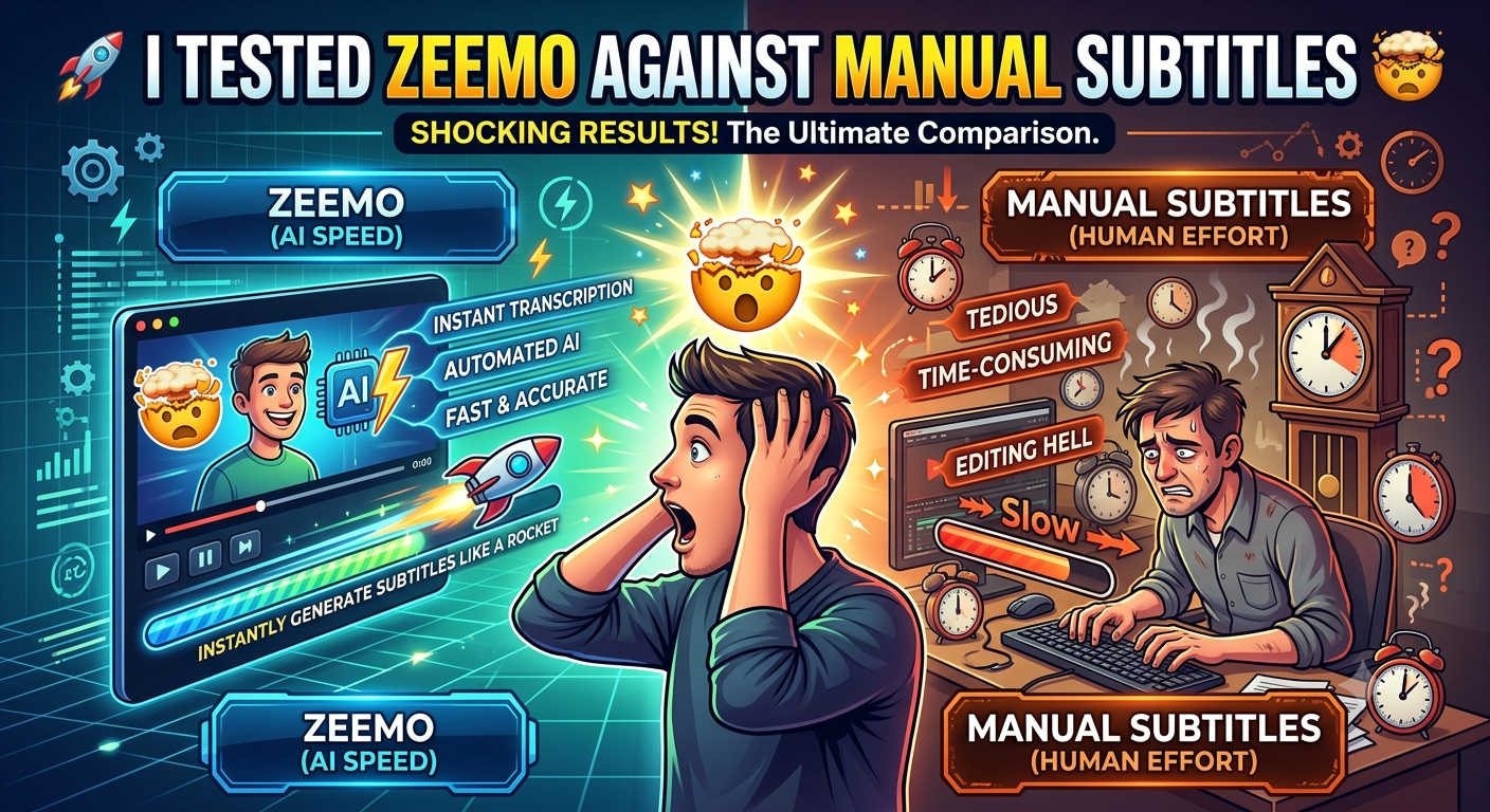 I Tested Zeemo Against Manual Subtitles 🤯
