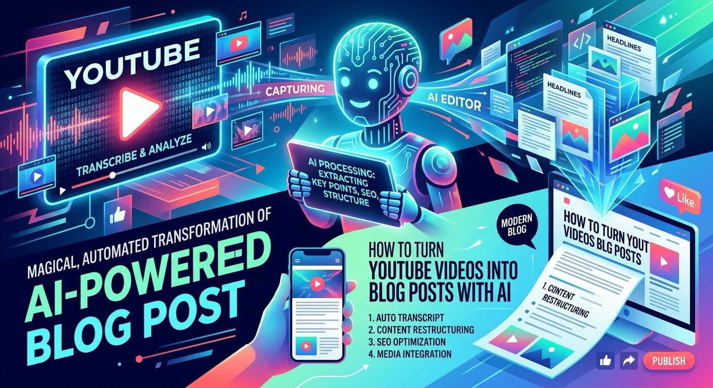 How to Turn YouTube Videos Into Blog Posts With AI