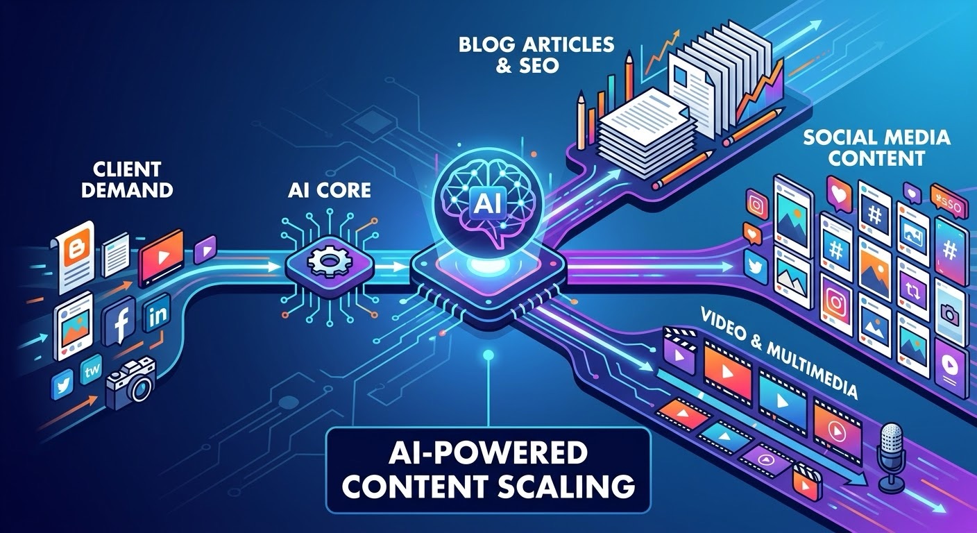 How Marketing Agencies Can Use AI to Scale Client Content Production